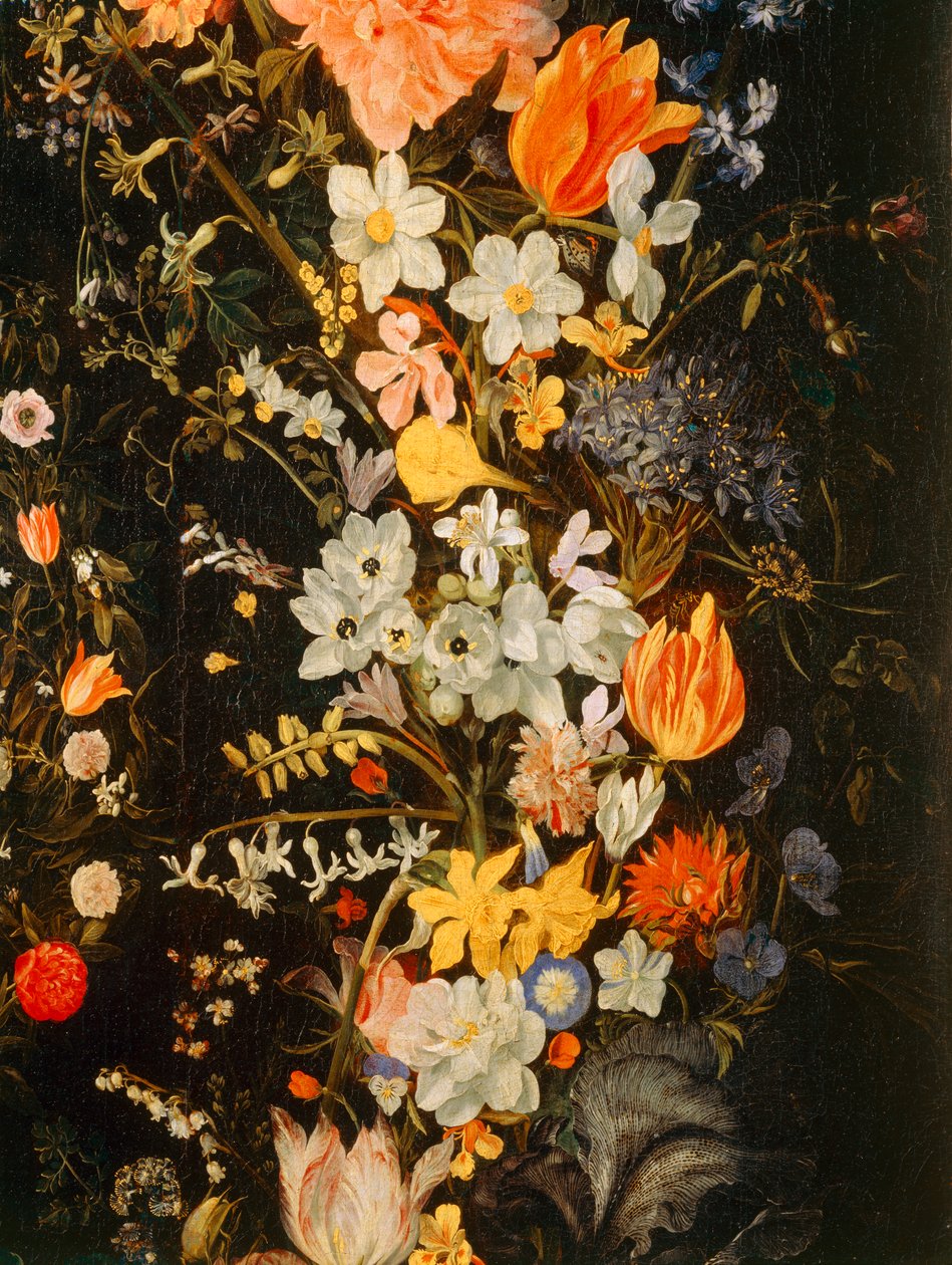 Der Triumph der Liebe mit Blumenumrahmung von Domenichino (1581 1641)