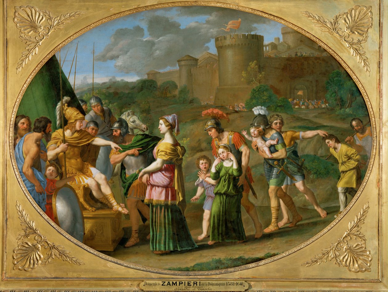 Timoclea wird als Gefangene vor Alexander den Großen geführt von Domenichino (1581 1641)