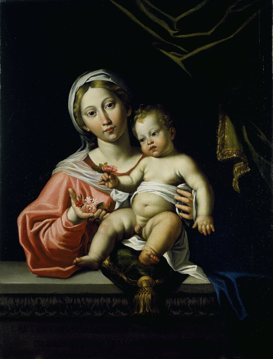 Die Madonna della Rosa, vor 1627 von Domenichino