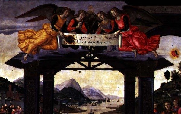 Die Anbetung der Könige, 1488 (Detail) von Domenico Ghirlandaio