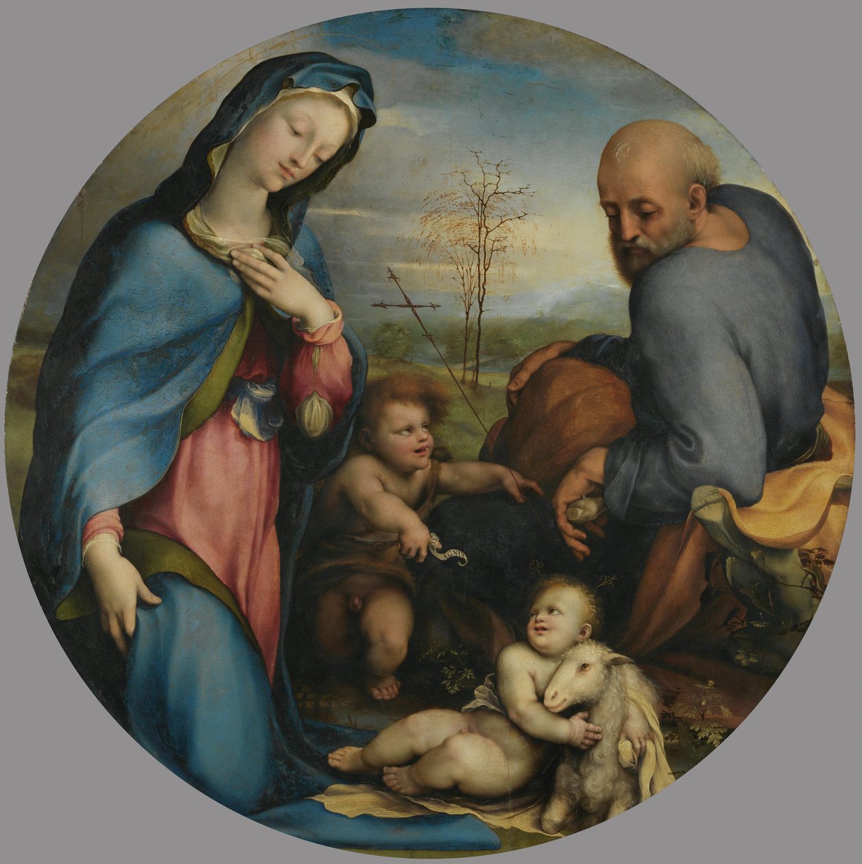 Die Heilige Familie mit dem Johannesknaben von Domenico Beccafumi