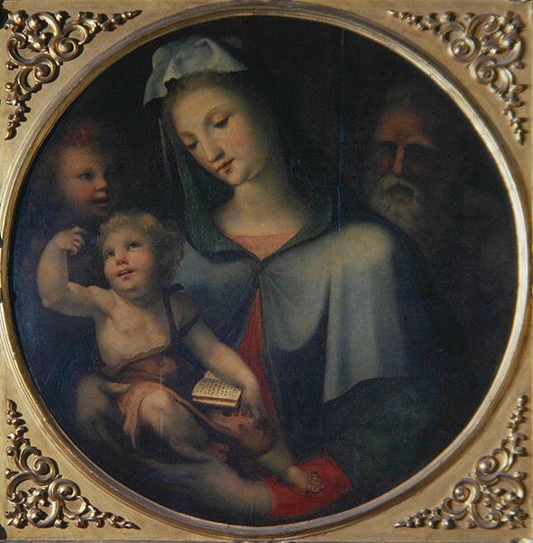 Die Heilige Familie mit dem jungen Johannes dem Täufer, ca. 1518 von Domenico Beccafumi