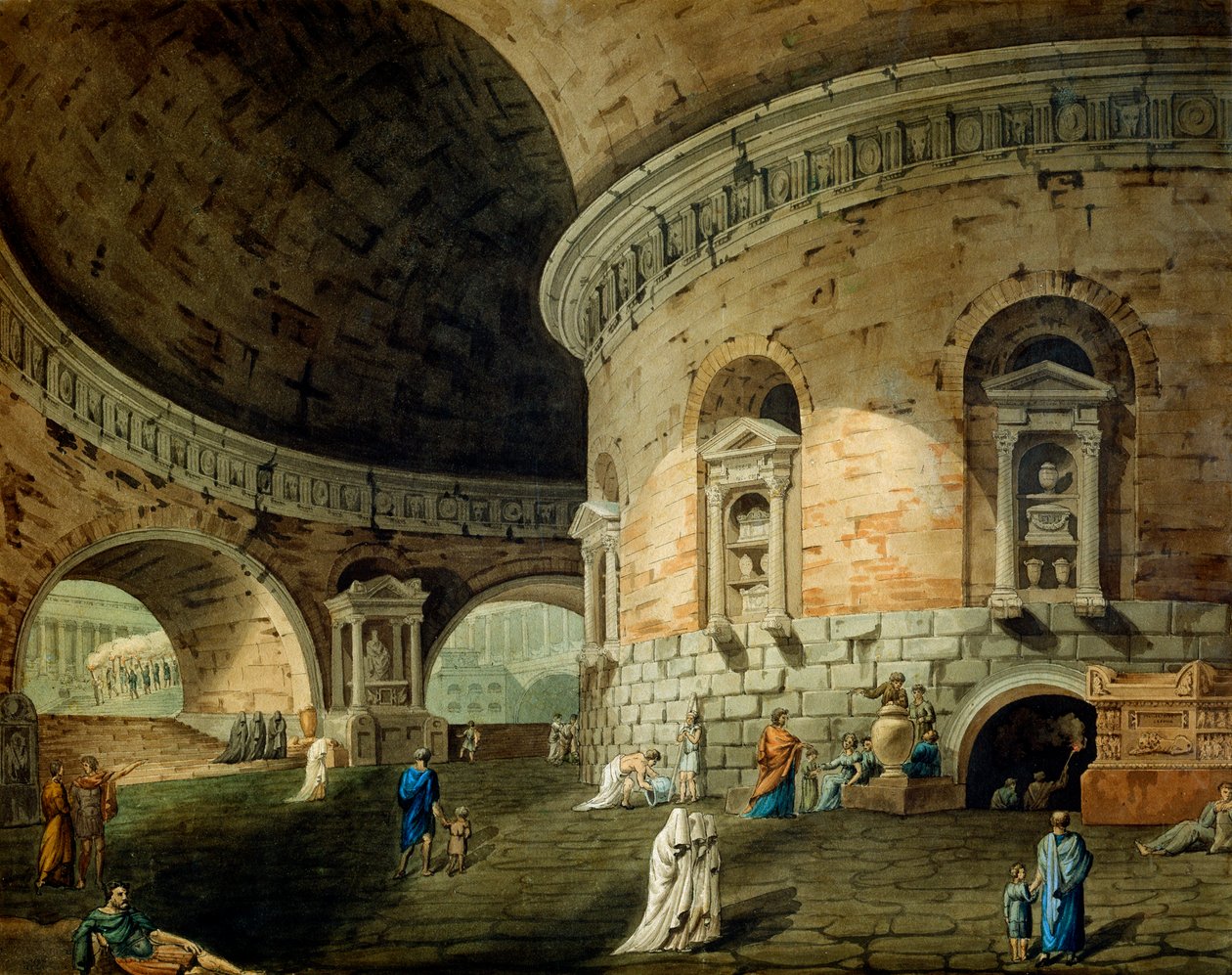 Bühnenbild für ein Theaterstück (frühes 19. Jahrhundert) von Domenico Corsini
