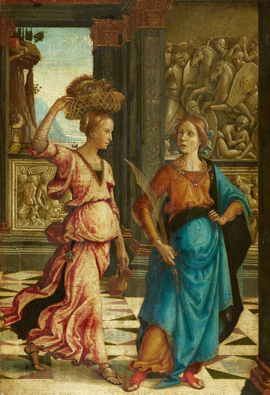 Judith mit ihrer Magd von Domenico Ghirlandaio