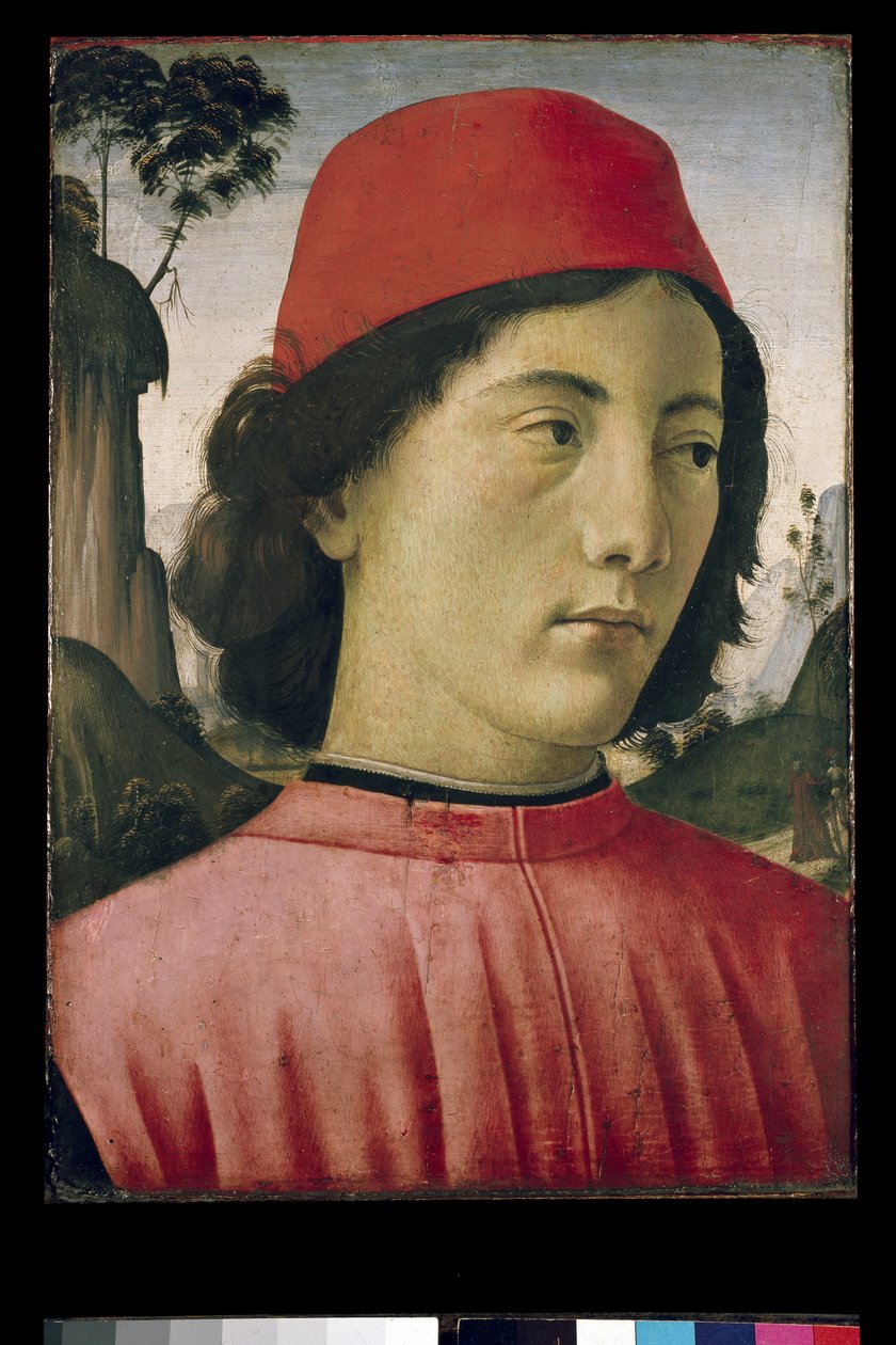 Porträt eines jungen Mannes, 15. Jahrhundert von Domenico Ghirlandaio