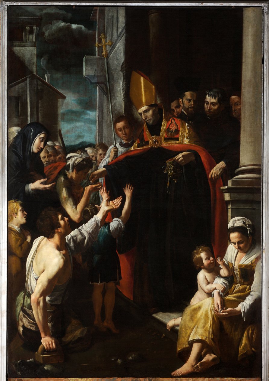Almosen von St. Thomas von Villanova von Domenico Il Sarzana Fiasella