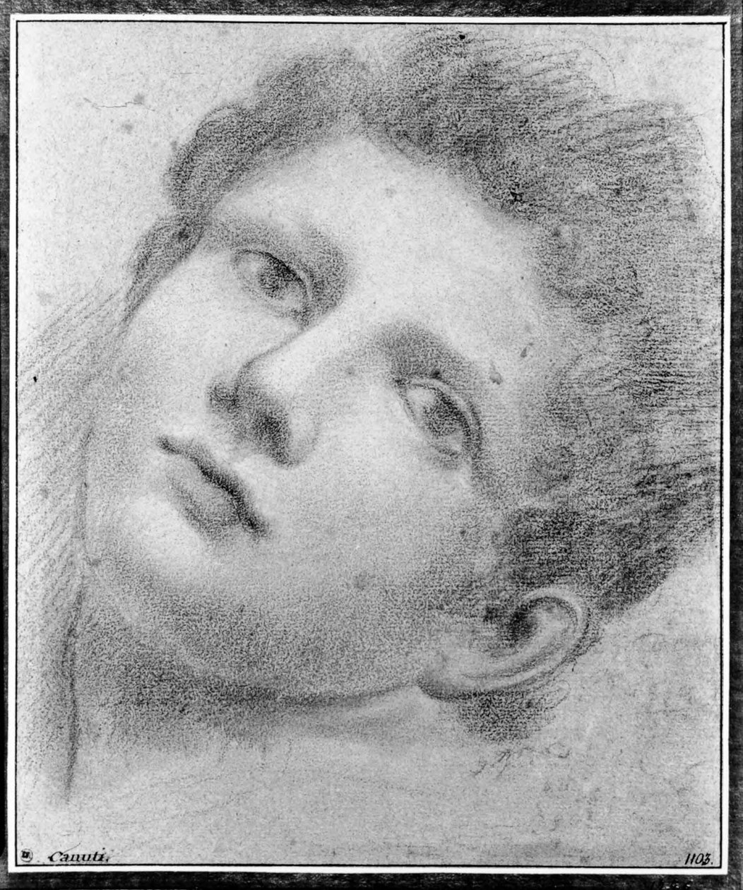 Kopf eines nach hinten gebeugten Jugendlichen von Domenico Maria Canuti