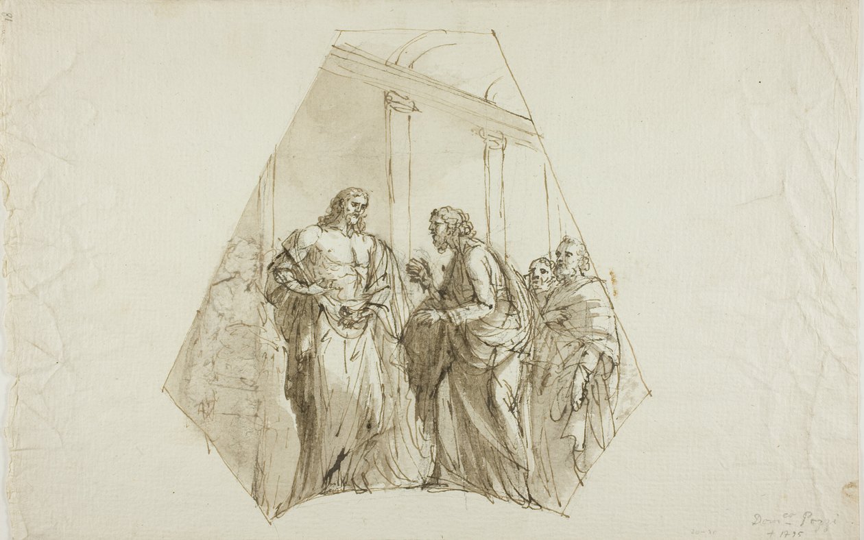 Der ungläubige Thomas (Spandrel-Design) von Domenico Pozzi