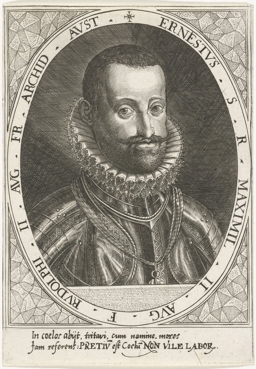 Porträt von Erzherzog Ernst von Österreich 1553-1595, ca. 1595-1597 von Dominicus or Custodis Custos