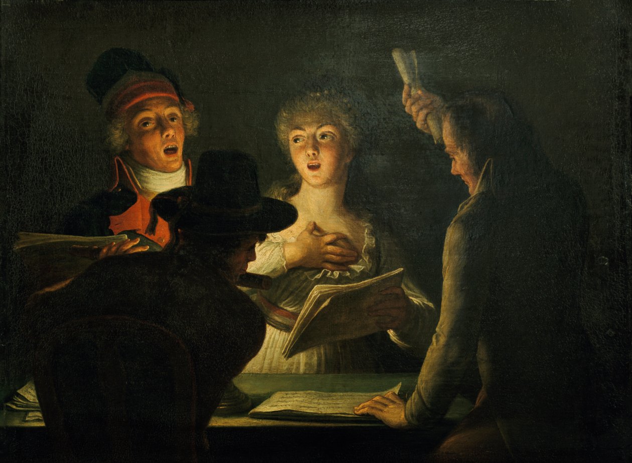 Die patriotischen Sänger, 1794 von Dominique Doncre