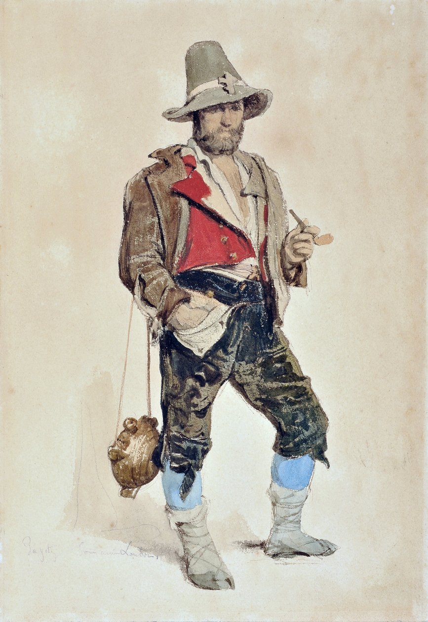 Porträt des Malers Emile Loubon (1809-1863) von Dominique Louis Papety