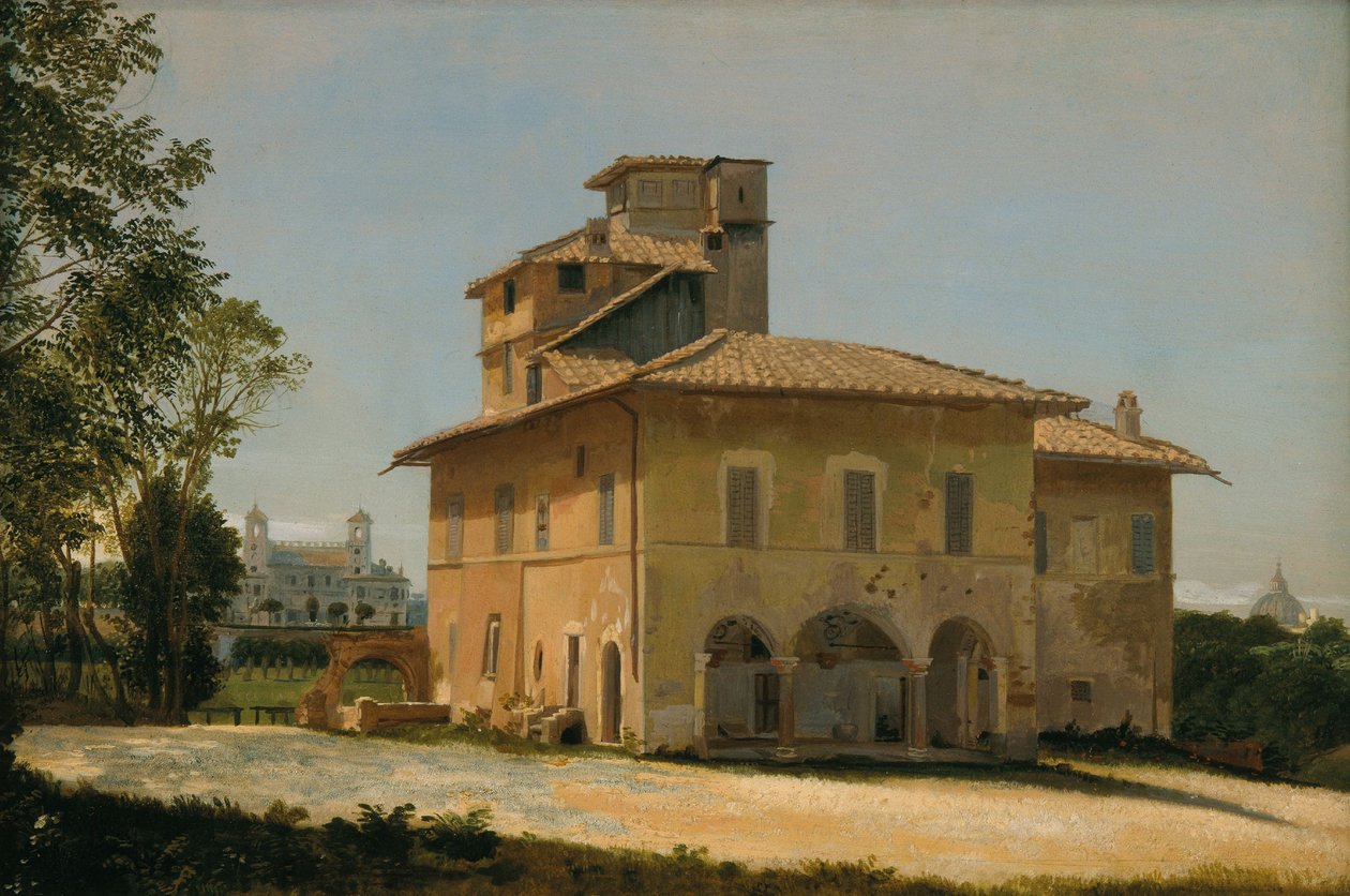 Die Villa von Raphael in Rom, um 1837-40 von Dominique Louis Papety