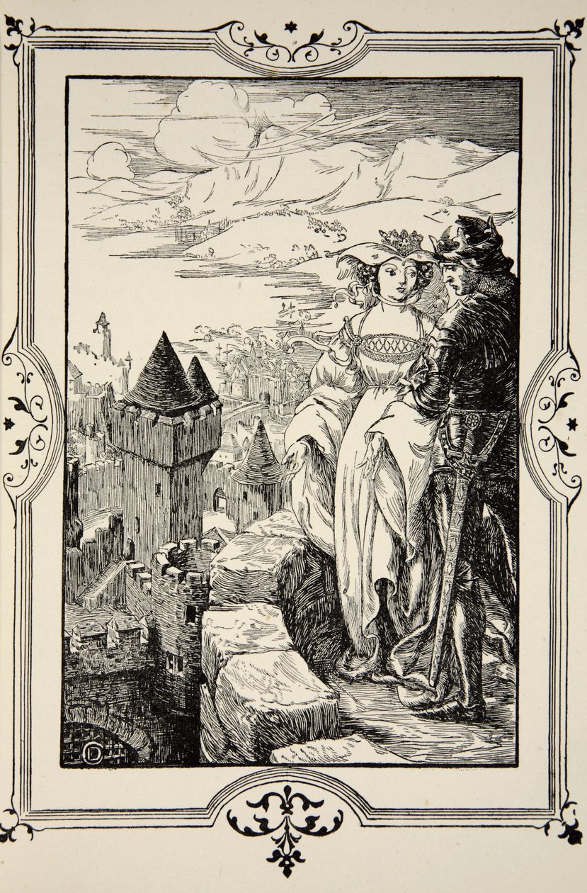 Annoure brachte den König auf die Zinnen, Illustration aus 