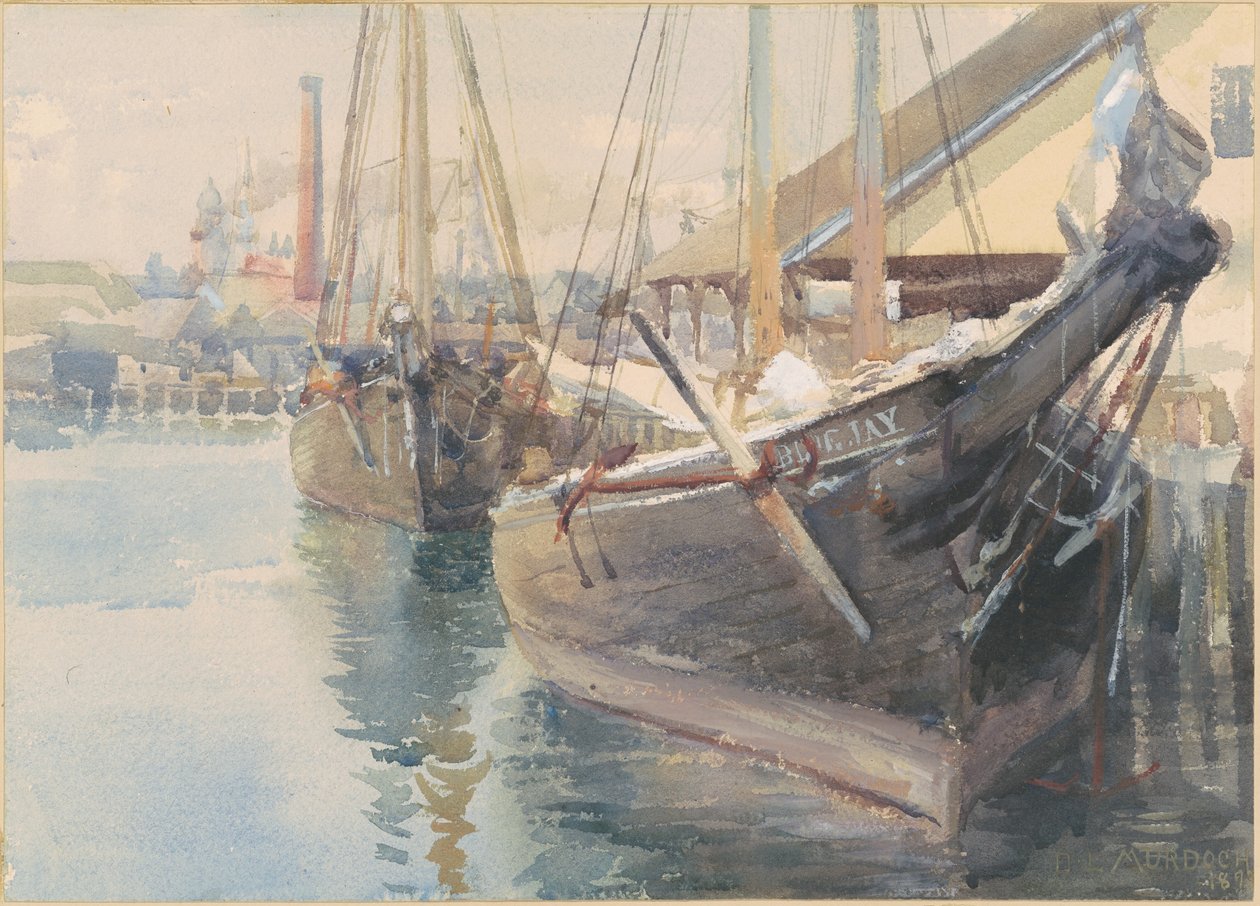 Schiffe am Dock von Dora Louise Murdoch