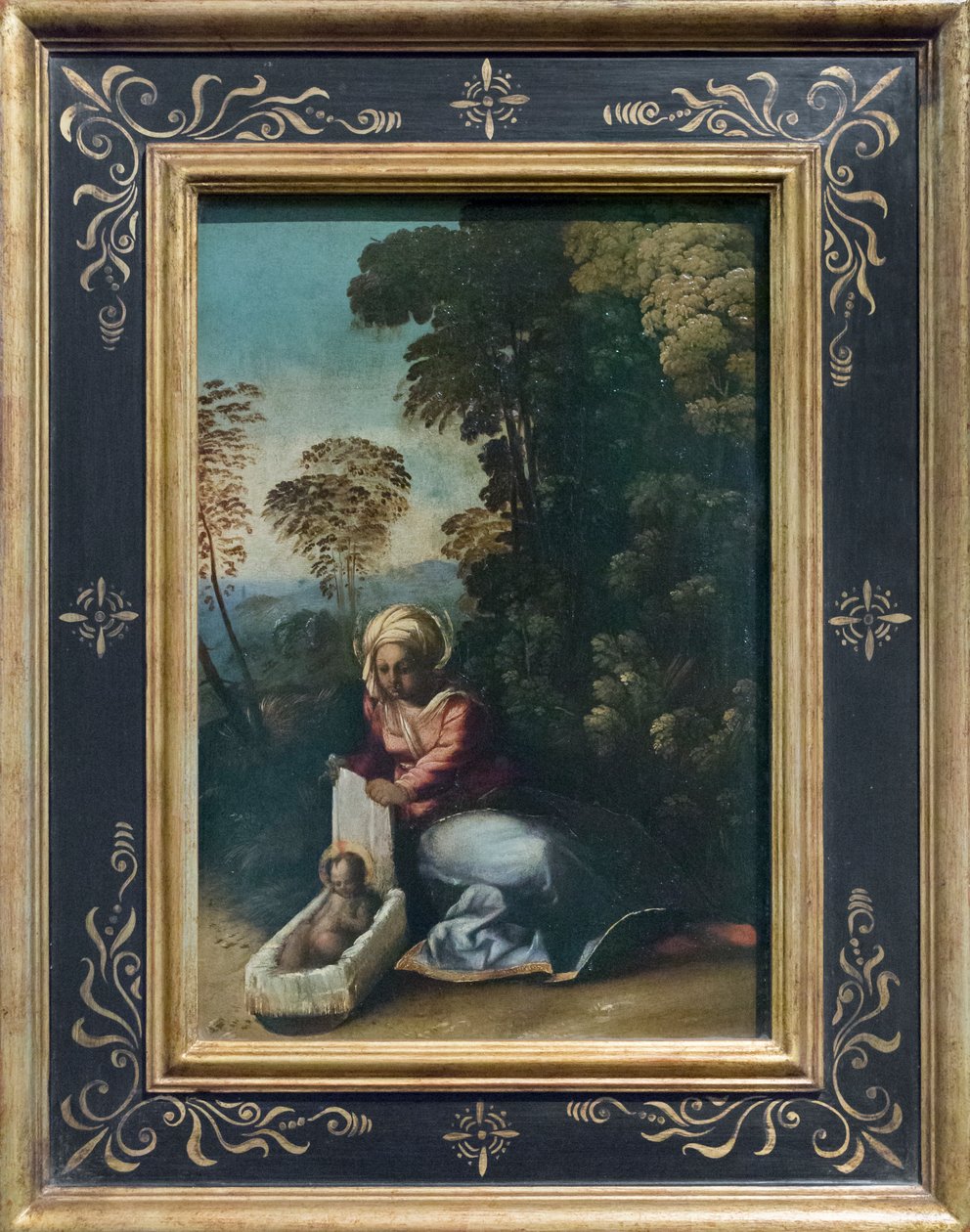Ruhe während der Flucht nach Ägypten, bekannt als die Zingarella von Dosso Dossi