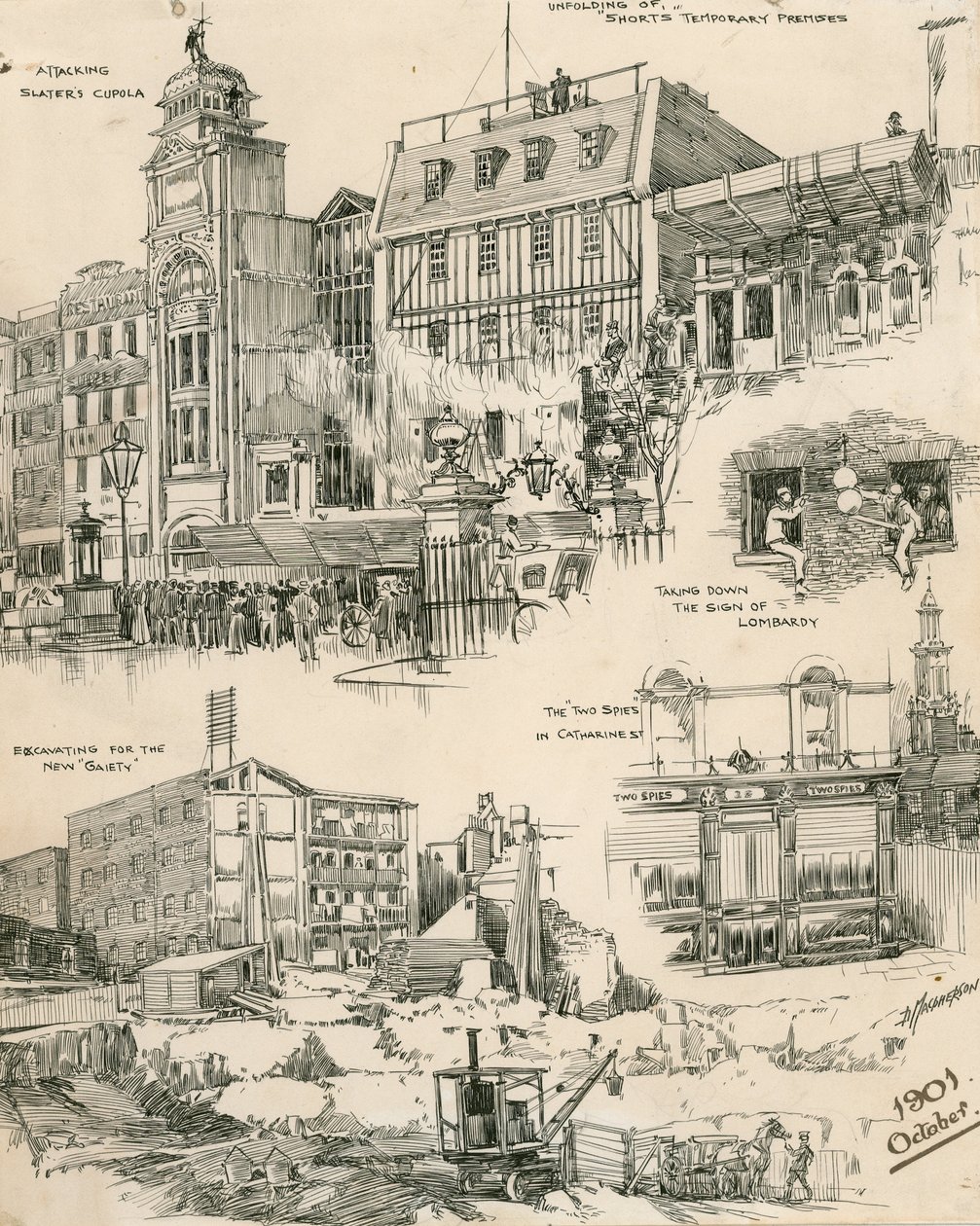 Skizzen von London aus Oktober 1901 von Douglas Macpherson