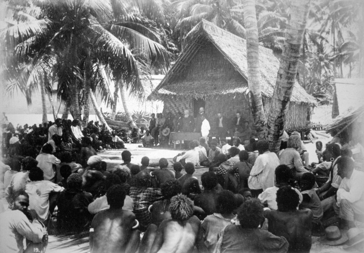 Parlament in Hongo, Florida, Salomonen, 1892 von Dr Welchman