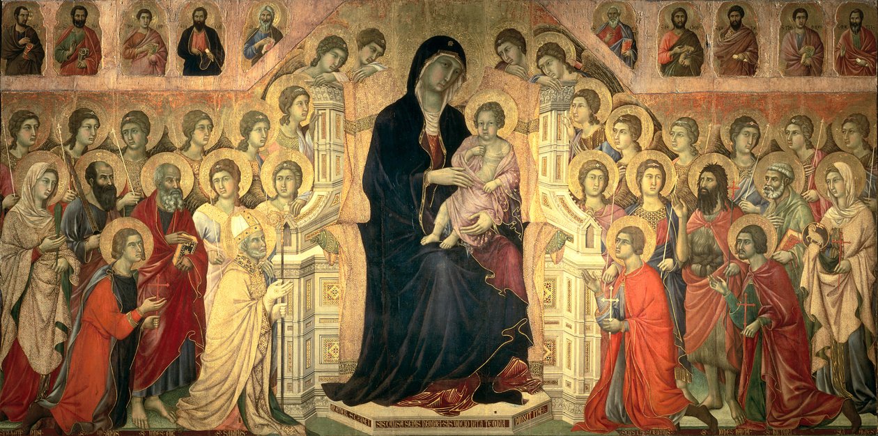 Die Maestà, 1308-11 von Duccio di Buoninsegna