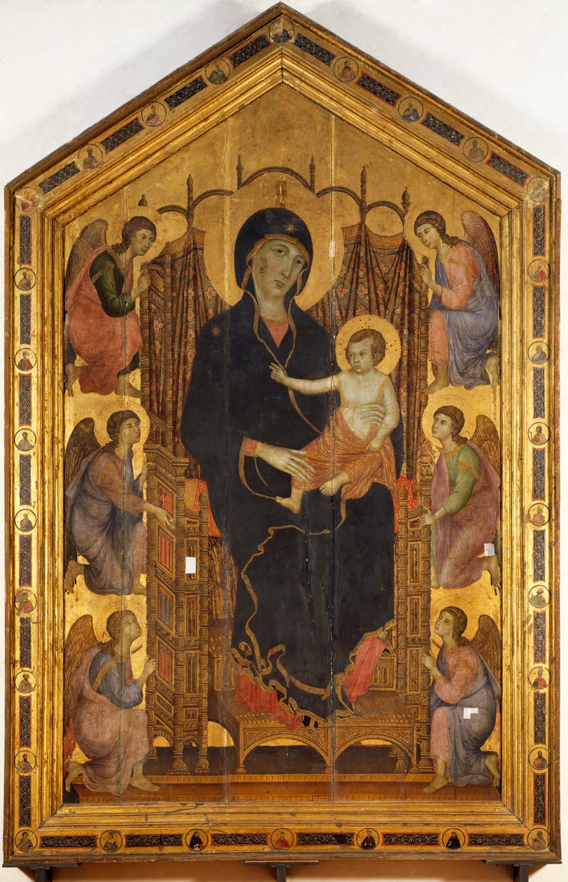 Die Madonna Rucellai von Duccio di Buoninsegna: Kunstdruck