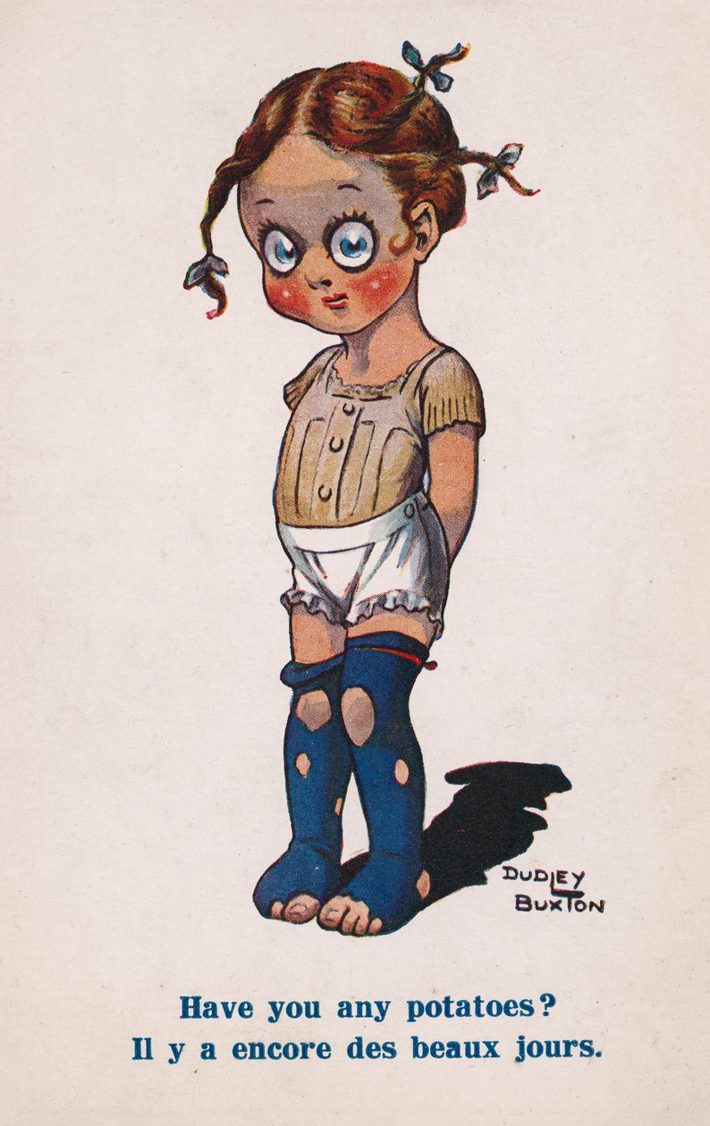 Mädchen bittet um Kartoffeln von Dudley Buxton