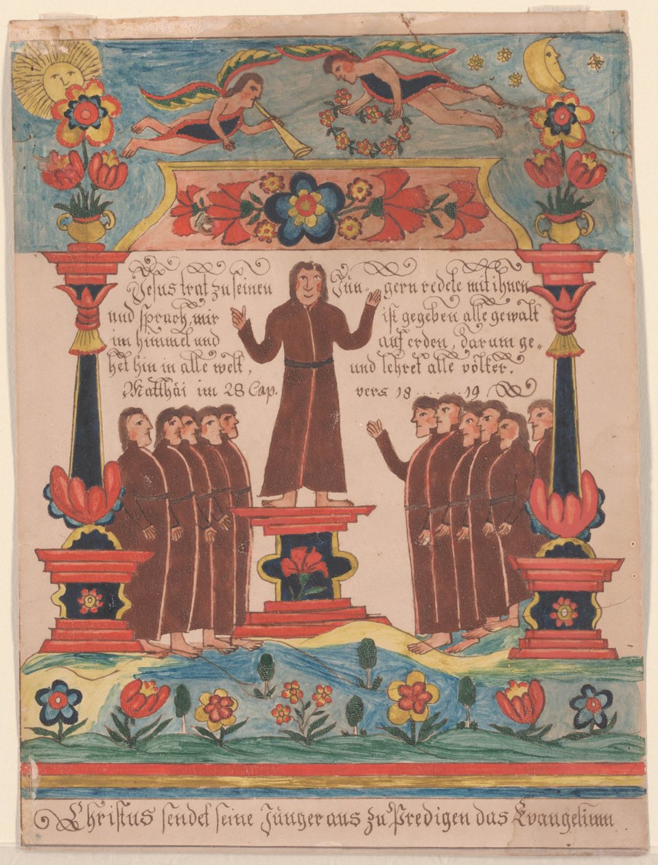 Jesus ging zu seinen Jüngern, ca. 1810-20 von Durs Sr. and Rudy, Durs Jr. Rudy
