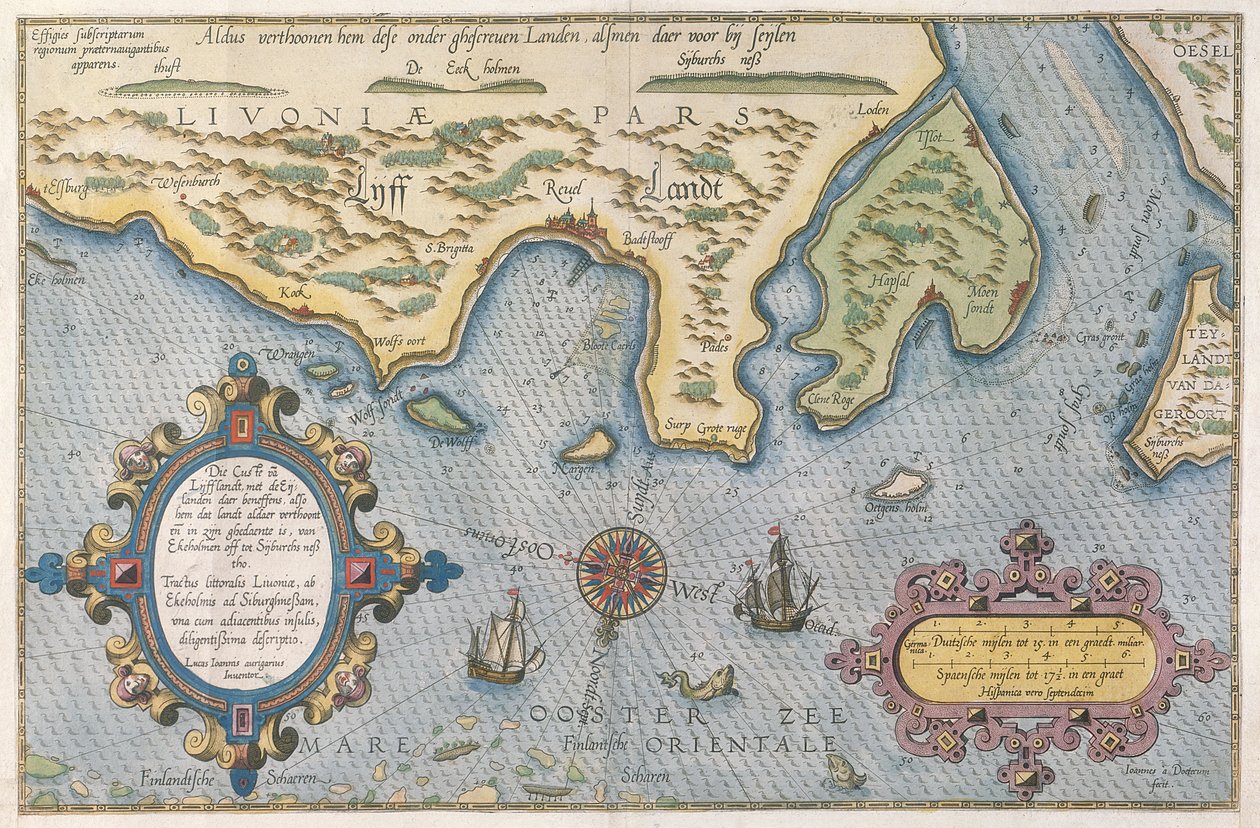 Niederländische Handelskarte der Ostsee von Dutch School
