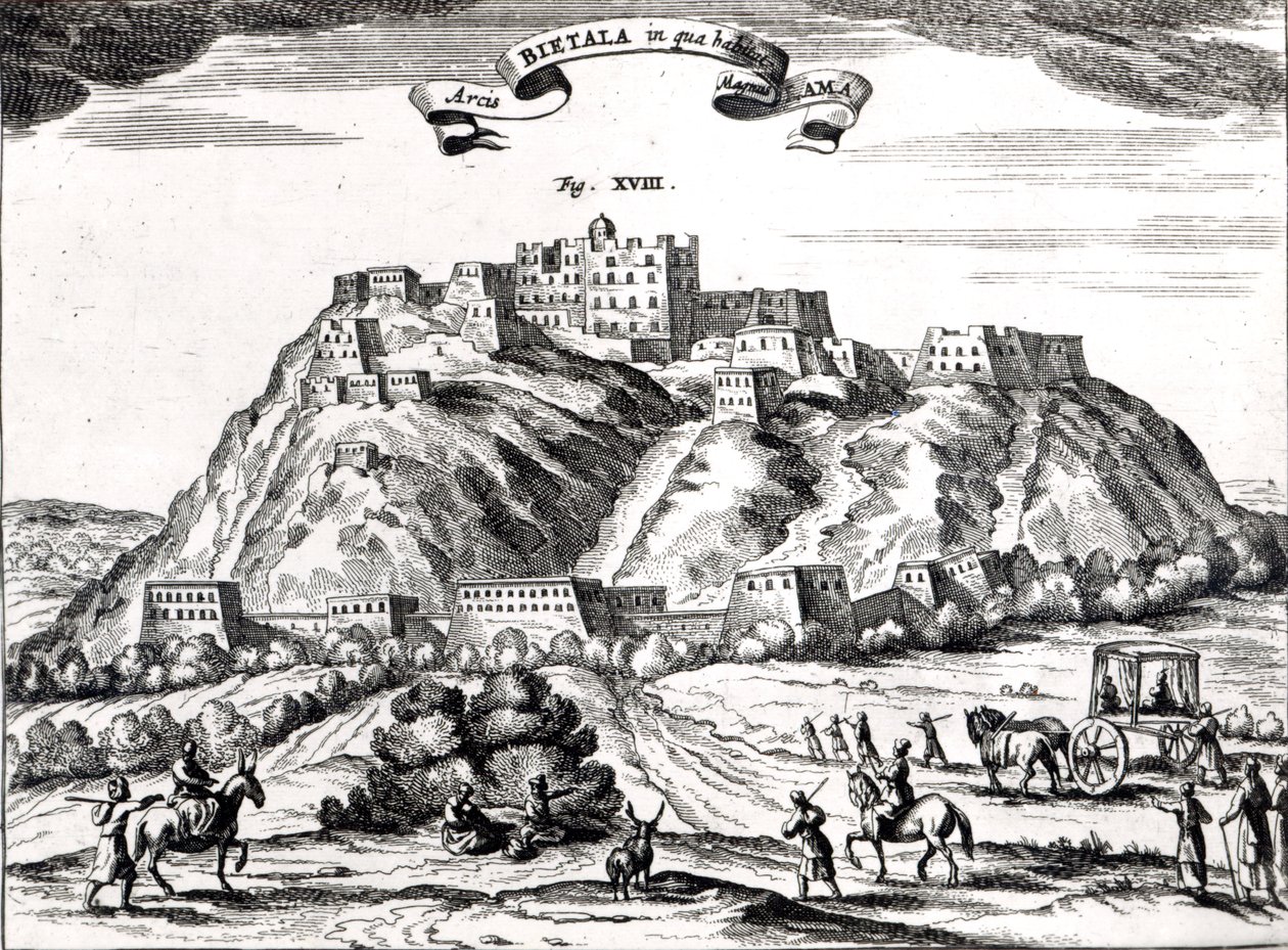 Bietala, Festung des Großen Lama, Königreich Lhassa, Illustration aus 