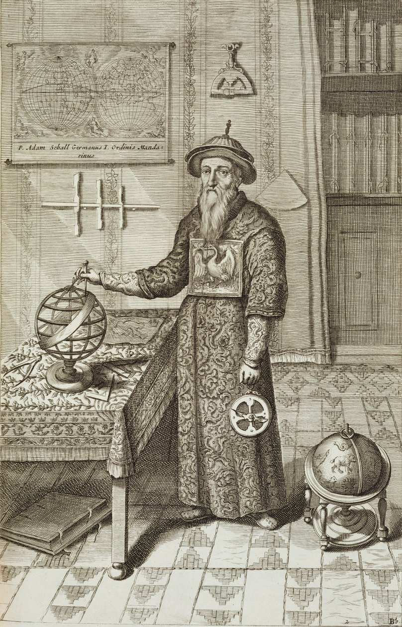 Johann Adam Schall von Bell (1591-1666) aus China Illustrata von Athanasius Kircher (1601-80), 1667 von Dutch School