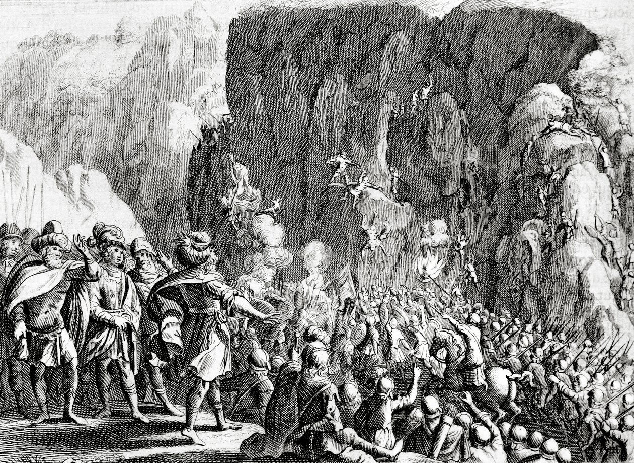 Die Belagerung von Masada, ca. 1700 von Dutch School