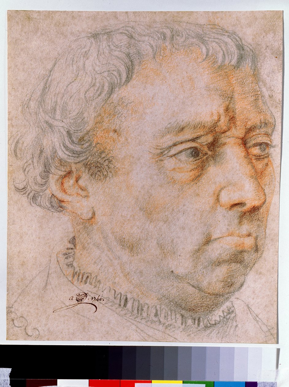 Männergesicht (Porträt eines Mannes) von Dutch School