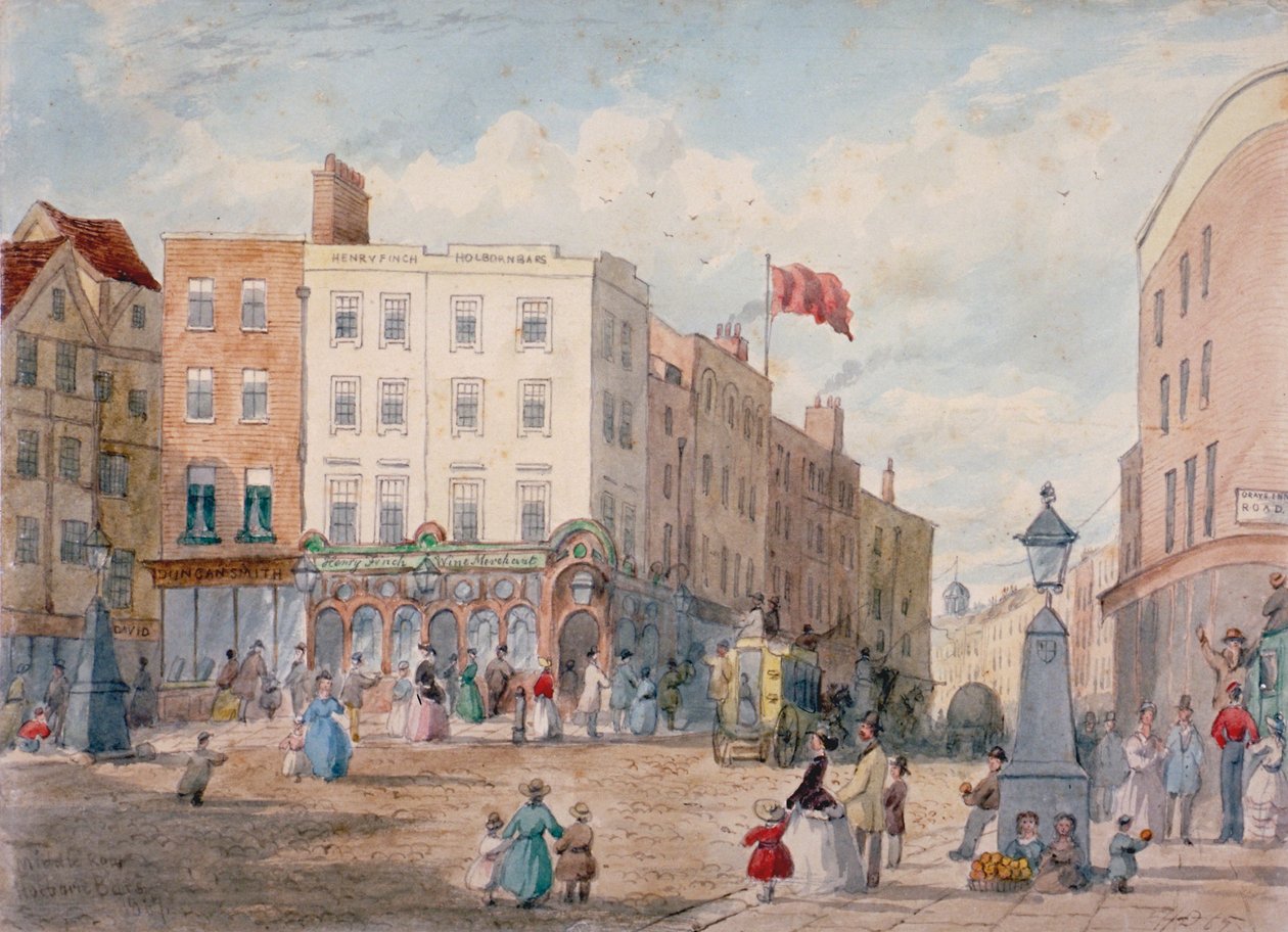 Middle Row, Holborn, London, 1867 von EH Dixon