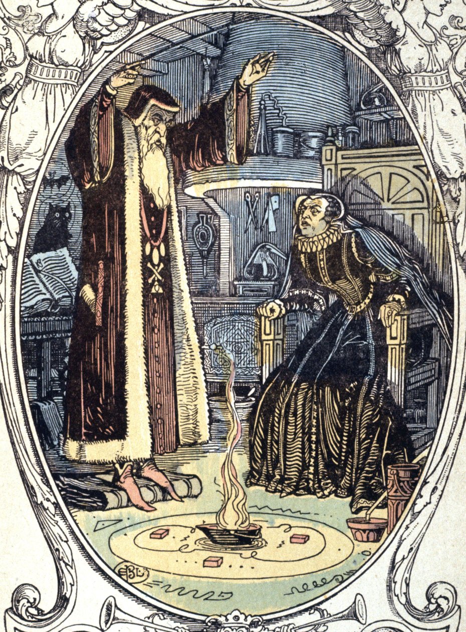 Catherine de Medicis und Cosimo Ruggieri von E. Blanche