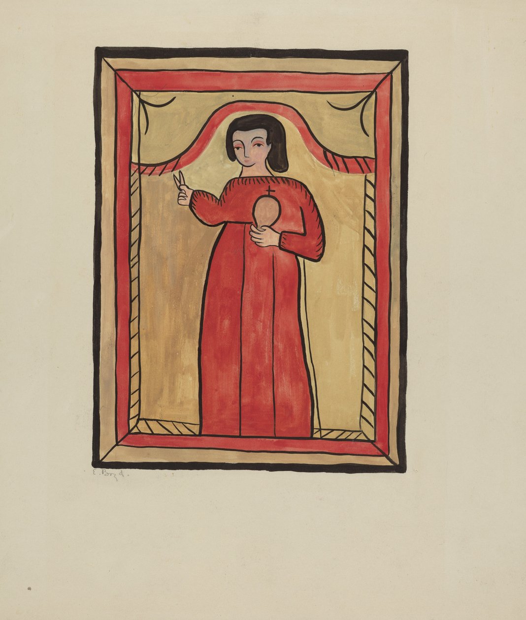 Das Christkind-Retalba El Nino Perdido, Das verlorene Kind ein Retabla, 1935-1942 von E. Boyd