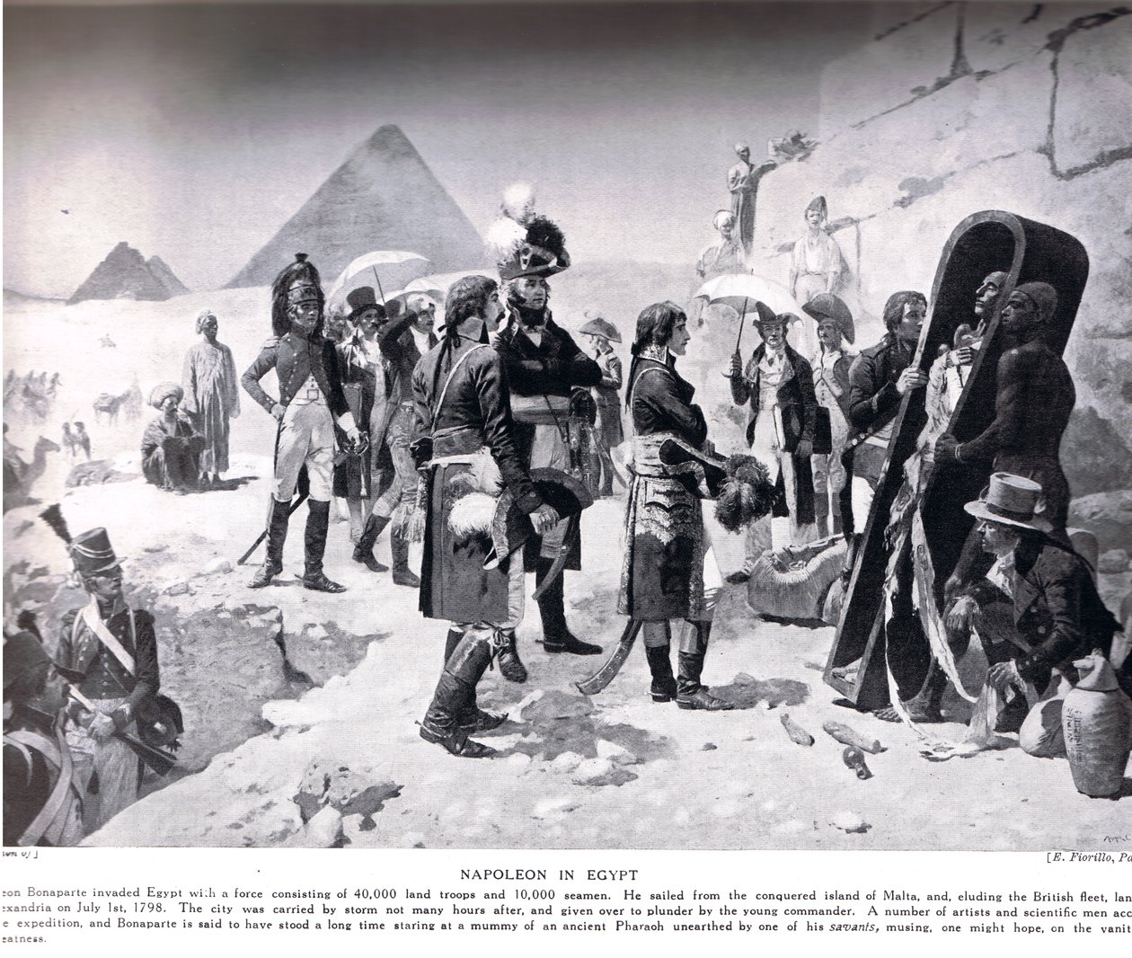Napoleon in Ägypten, Illustration aus 