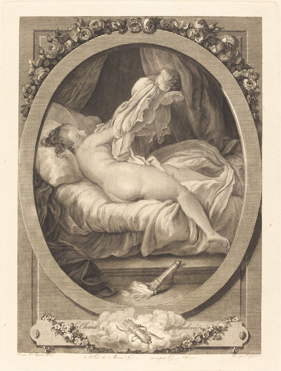 Das Hemd entfernt von E. Guersant after Jean Honoré Fragonard