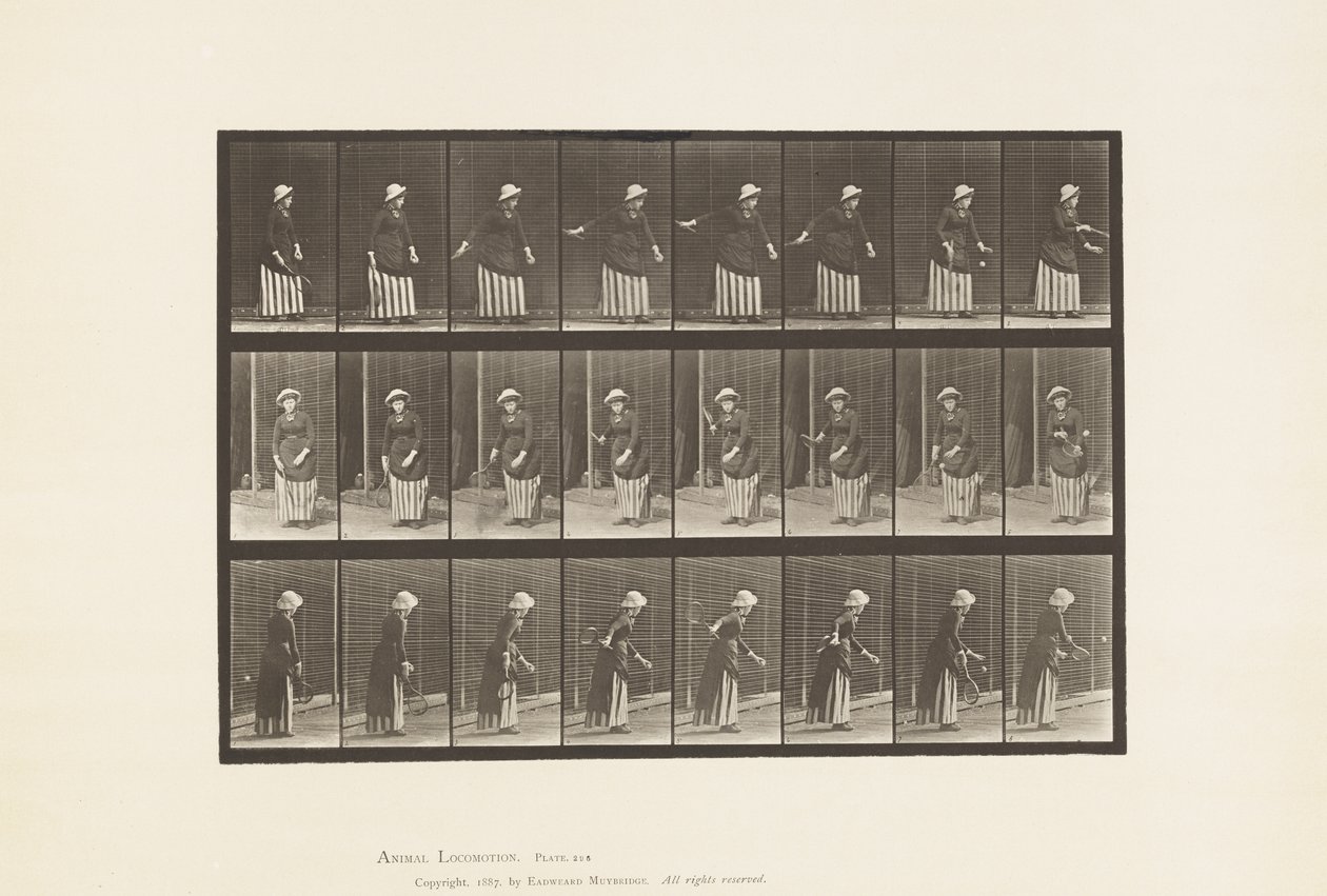 Tafel 296. Rasentennis von Eadweard Muybridge