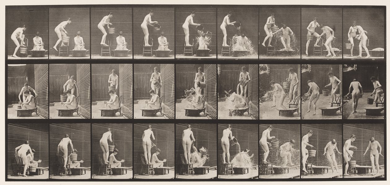 Tafel 408. Zwei Modelle von Eadweard Muybridge
