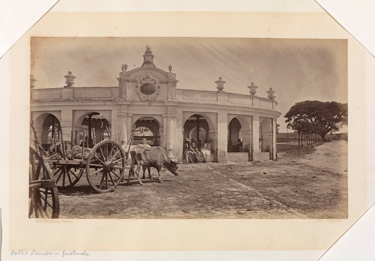 Öffentliche Wäscherei, Guatemala von Eadweard Muybridge