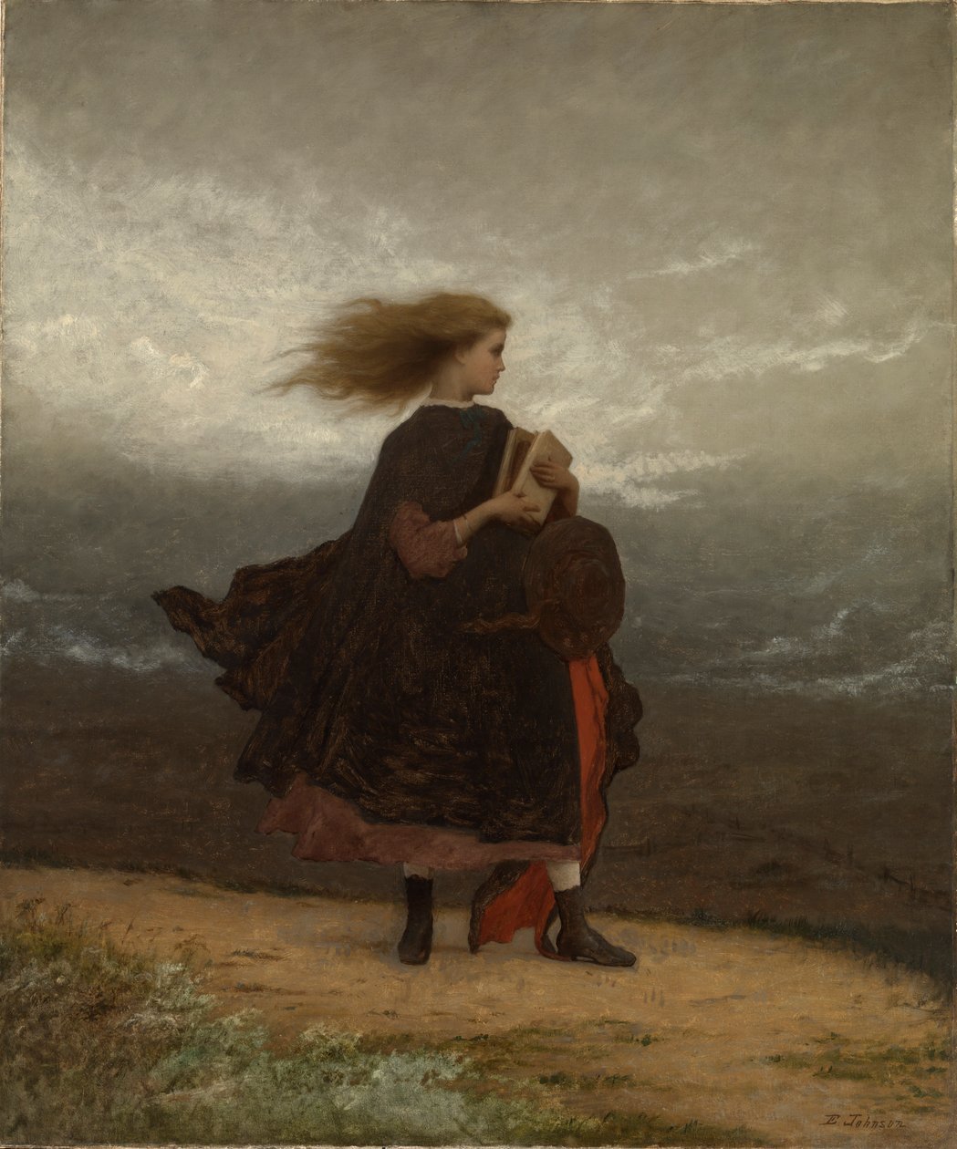 Das Mädchen, das ich zurückgelassen habe, ca. 1872 von Eastman Johnson