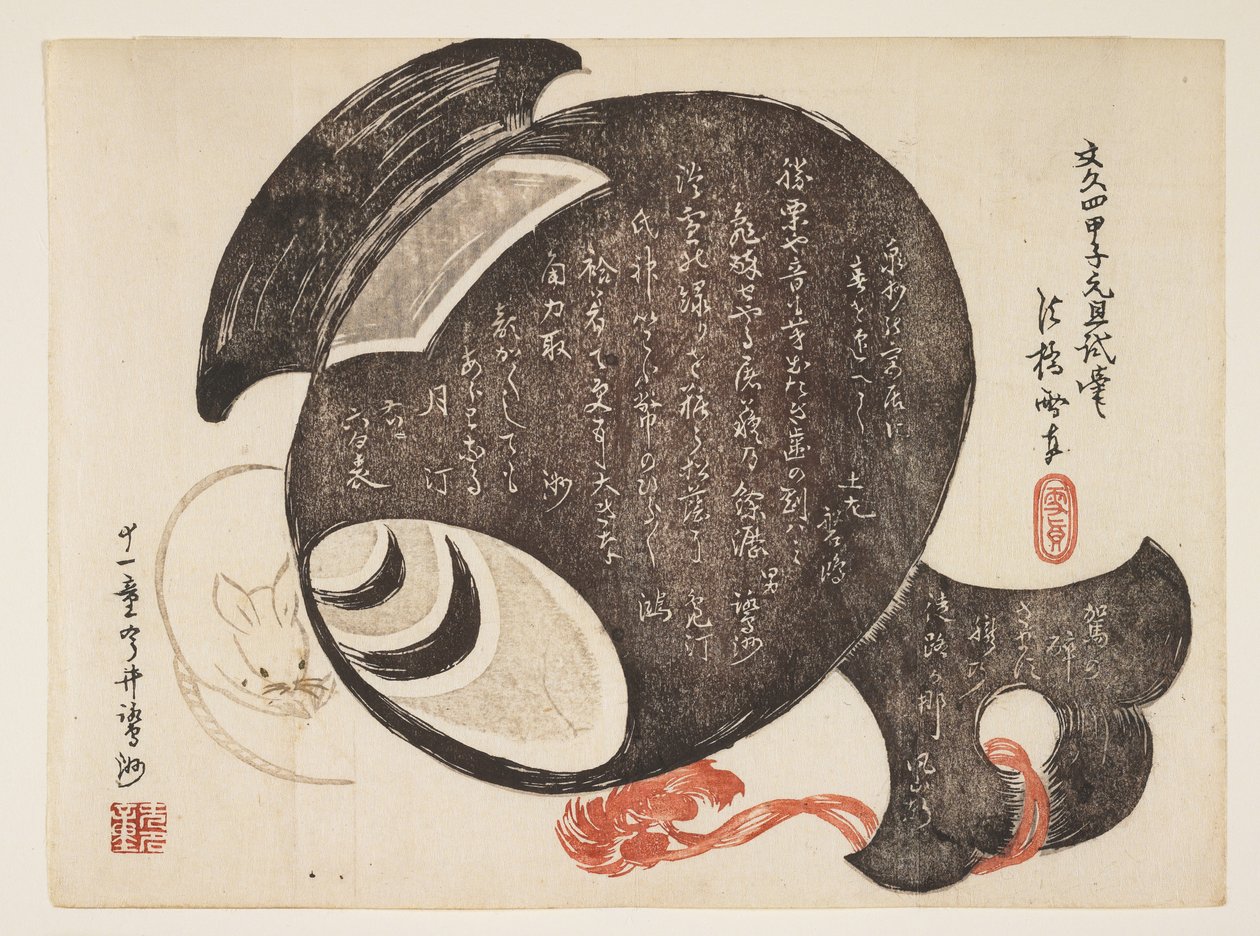 Hammer und Maus, Januar 1864 von Ebashi Sesshin