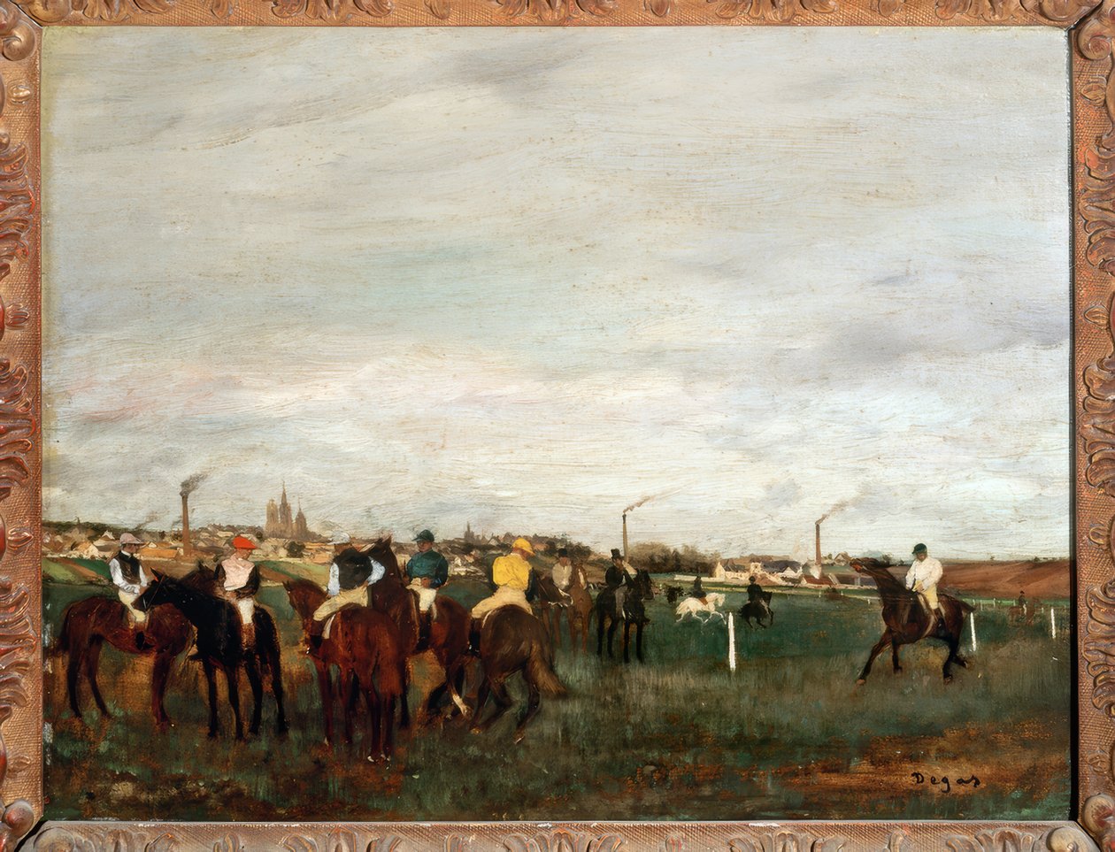 Auf dem Sattelplatz von Edgar Degas