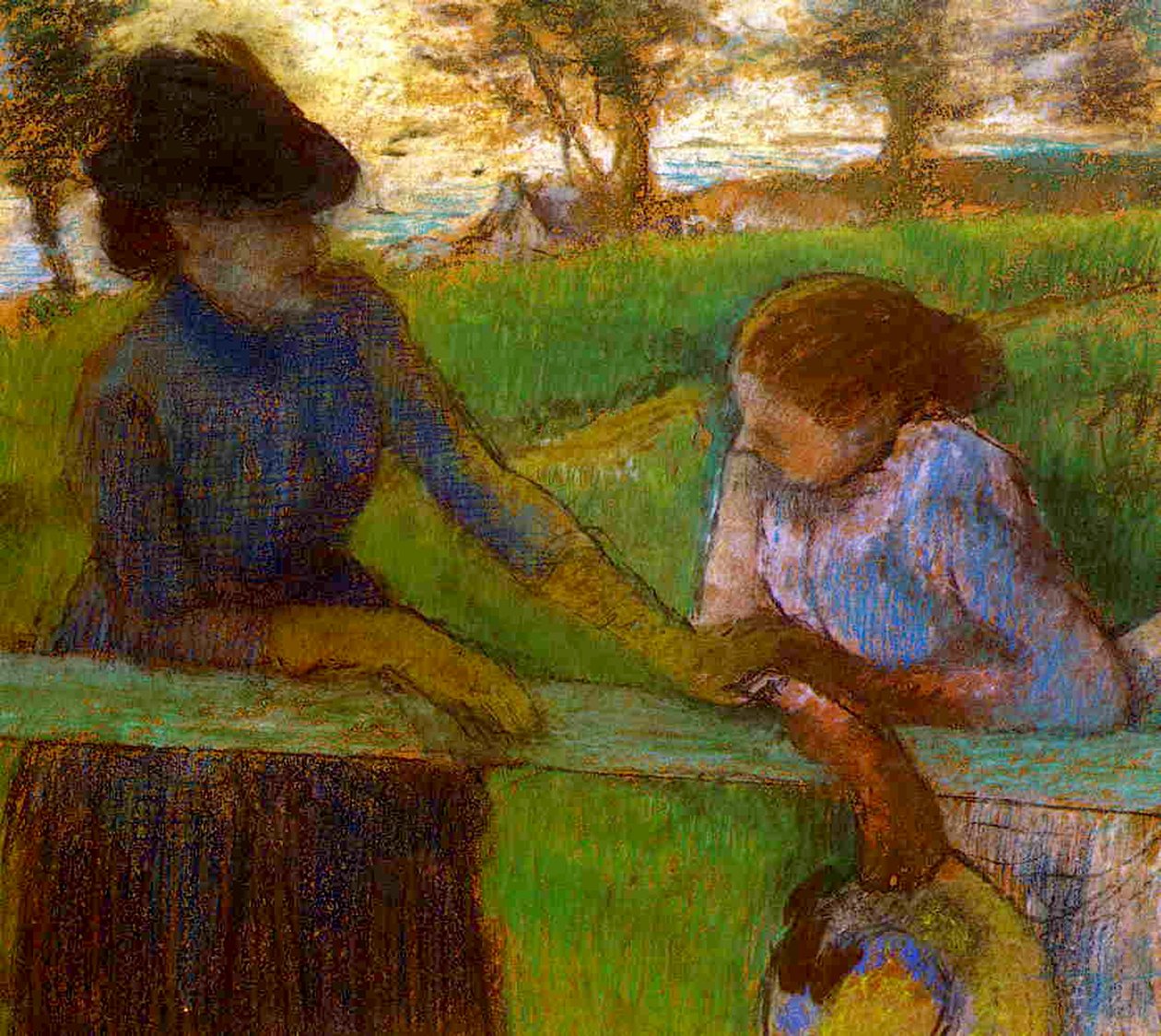 Das Gespräch, ca. 1889 von Edgar Degas