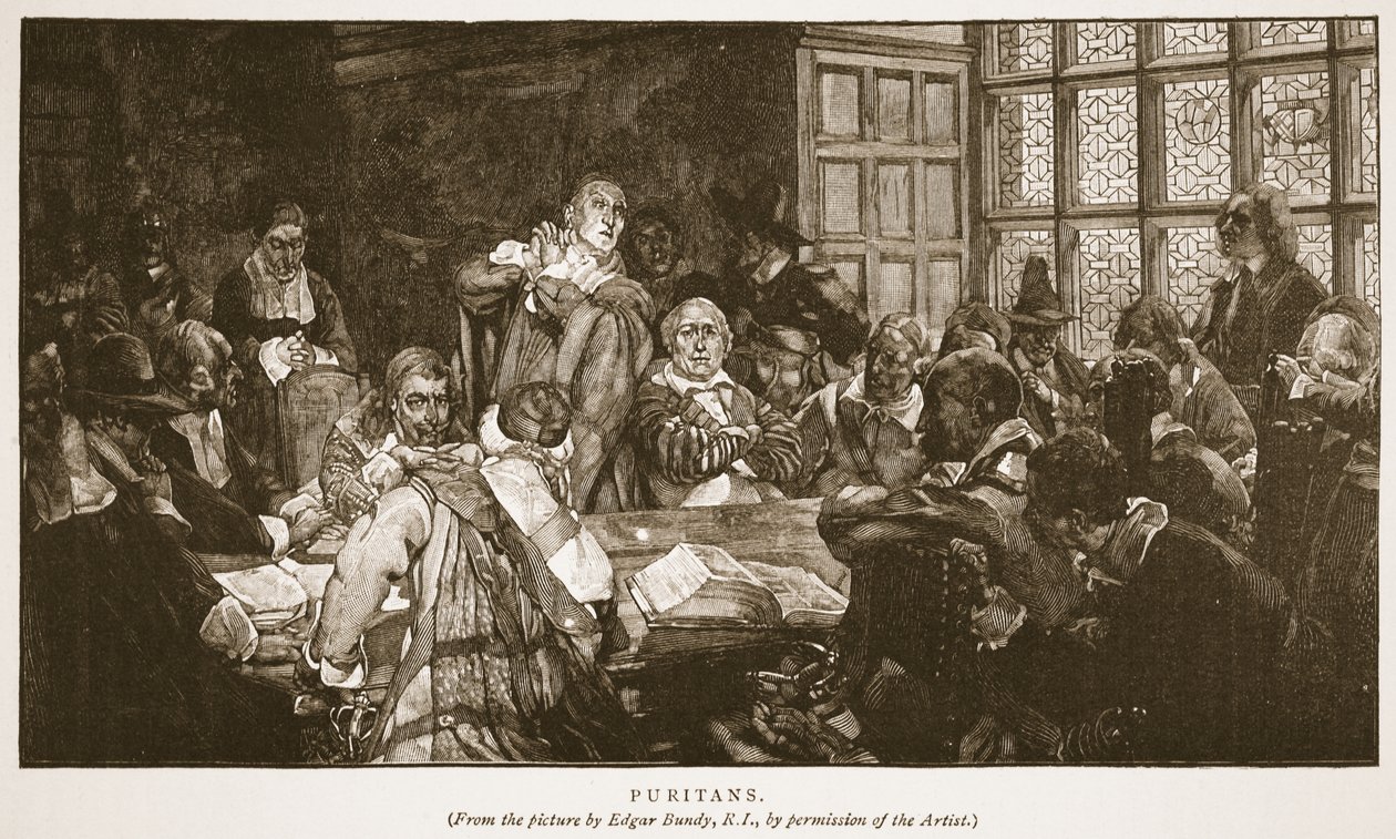 Puritaner, Illustration aus 
