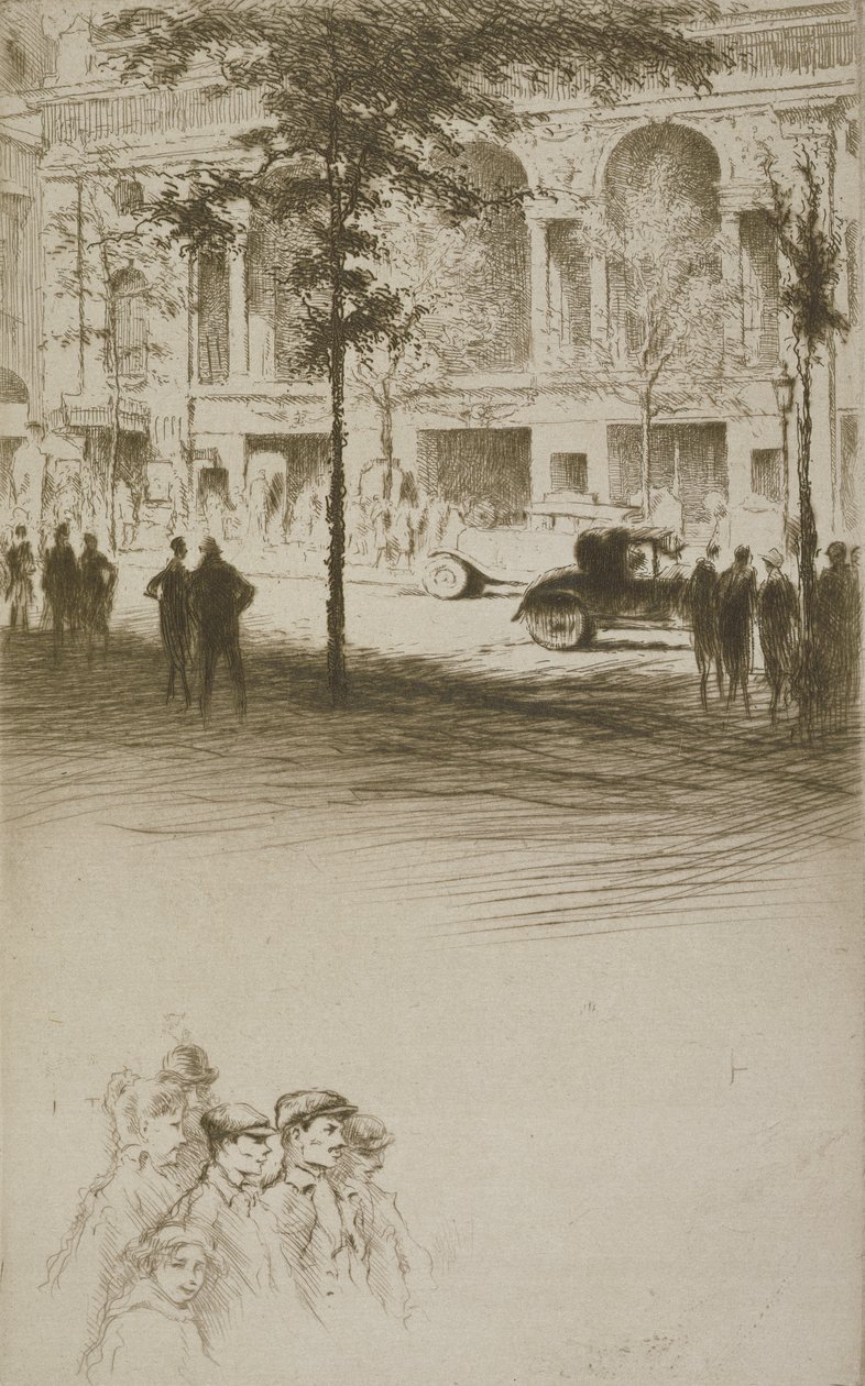 Ein Stadtplatz, Illustration für 