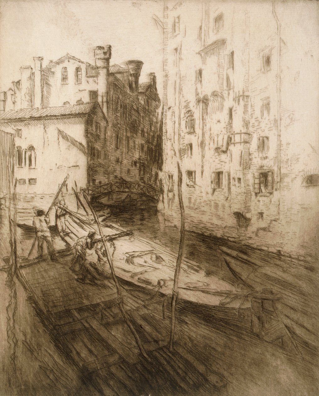 Das jüdische Ghetto, Venedig, aus 