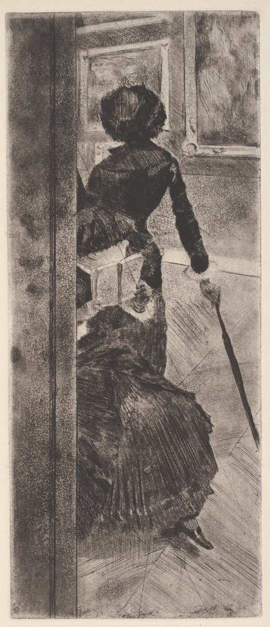 Im Louvre: Die Malerei (Mary Cassatt) von Edgar Degas