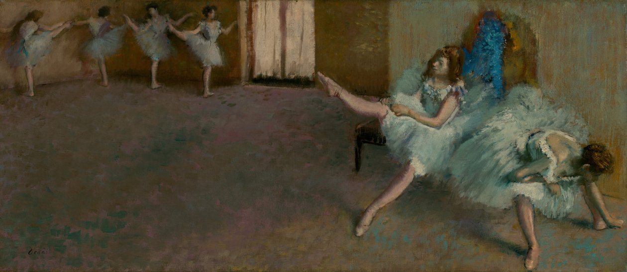 Vor dem Ballett, 1890-1892 von Edgar Degas