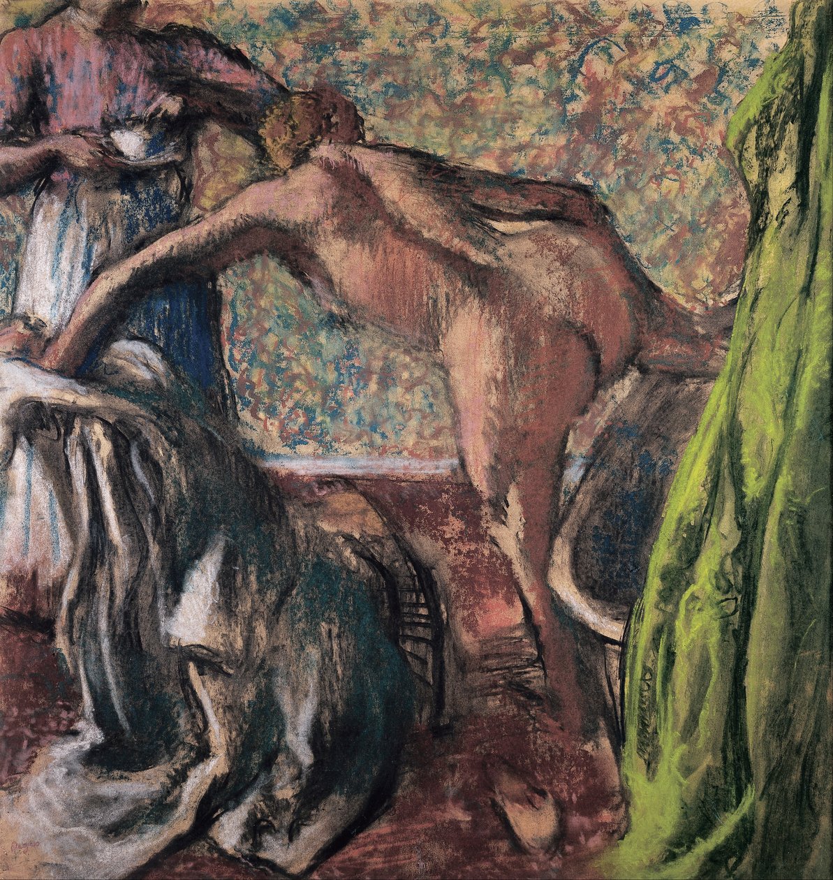 Frühstück nach dem Bad (Das Bad) von Edgar Degas