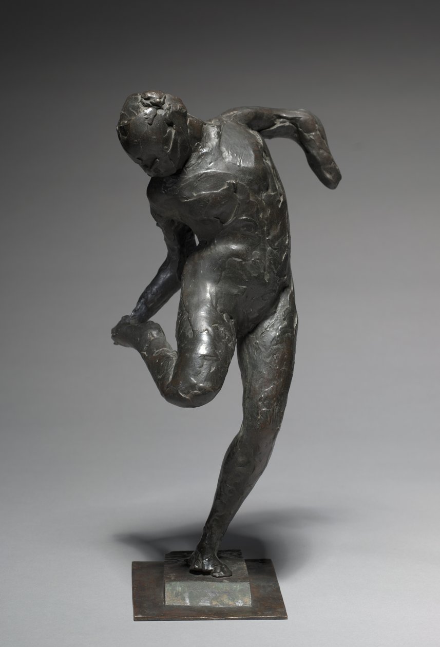 Tänzerin betrachtet die Sohle ihres rechten Fußes, 1896-1897 von Edgar Degas