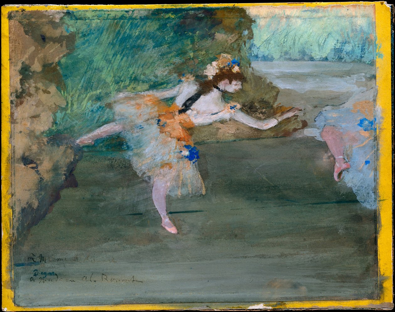 Tänzerin auf der Bühne von Edgar Degas